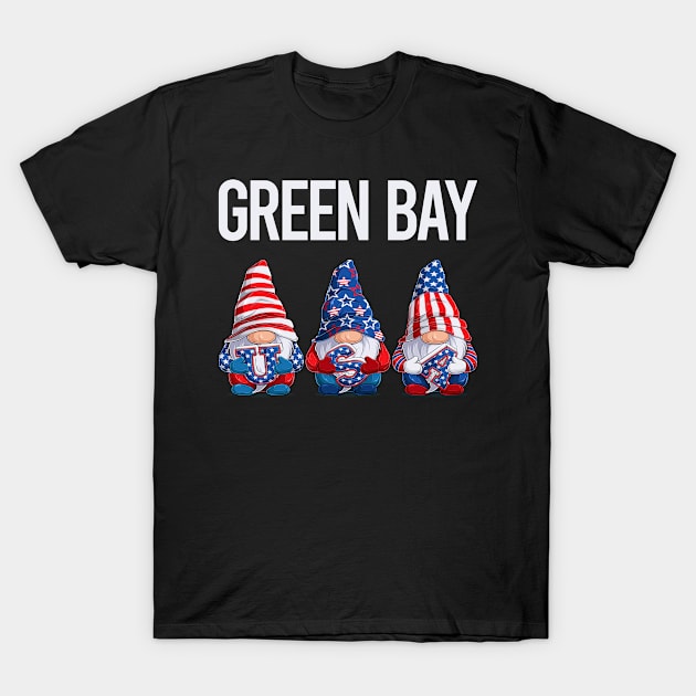 Happy USA Green Bay T-Shirt by flaskoverhand